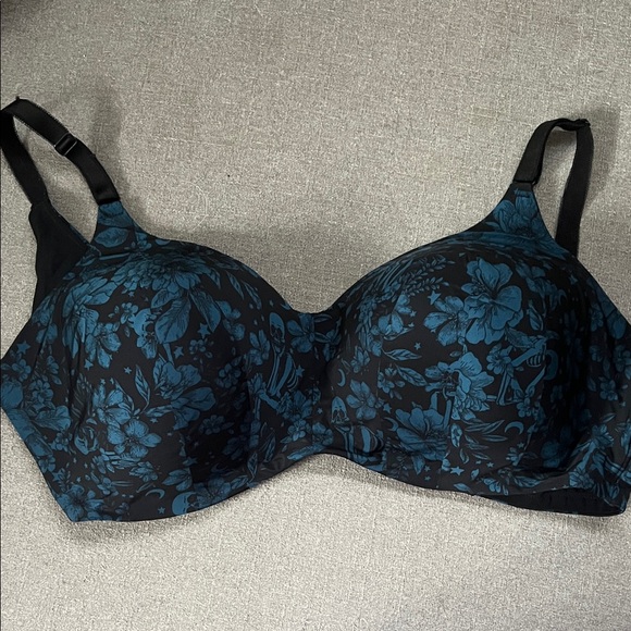 TORRID CURVE Floral Skull Bra | 40H - Picture 1 of 3